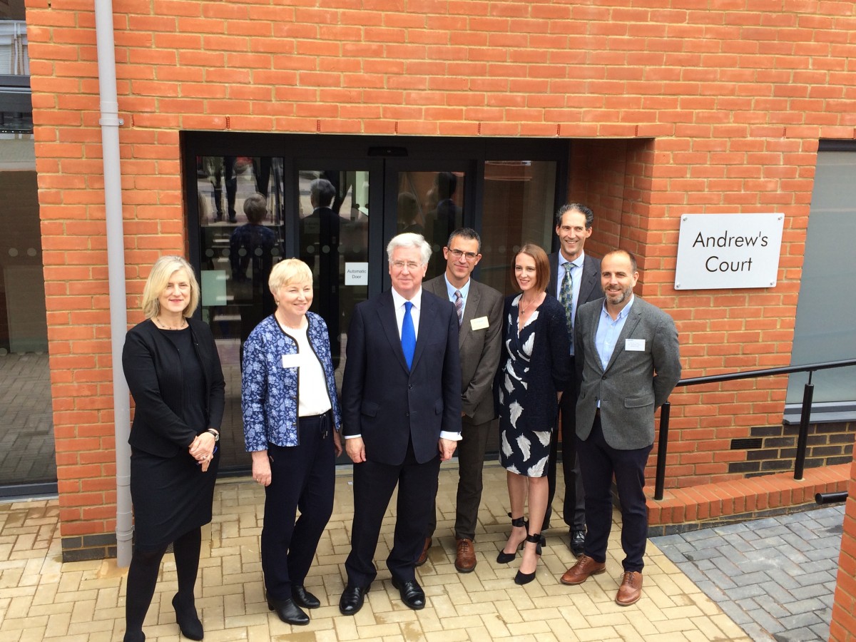 Michael Officially Opens Andrews Court