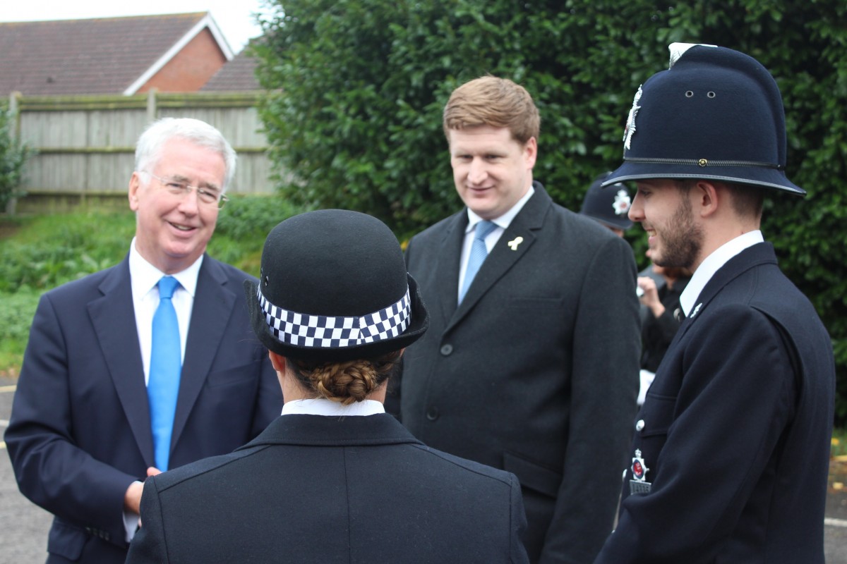 Michael Praises New Police at Parade